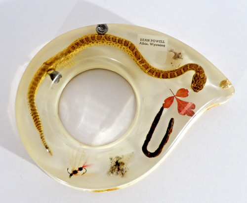 Baby rattlesnake resin lucite - resin,